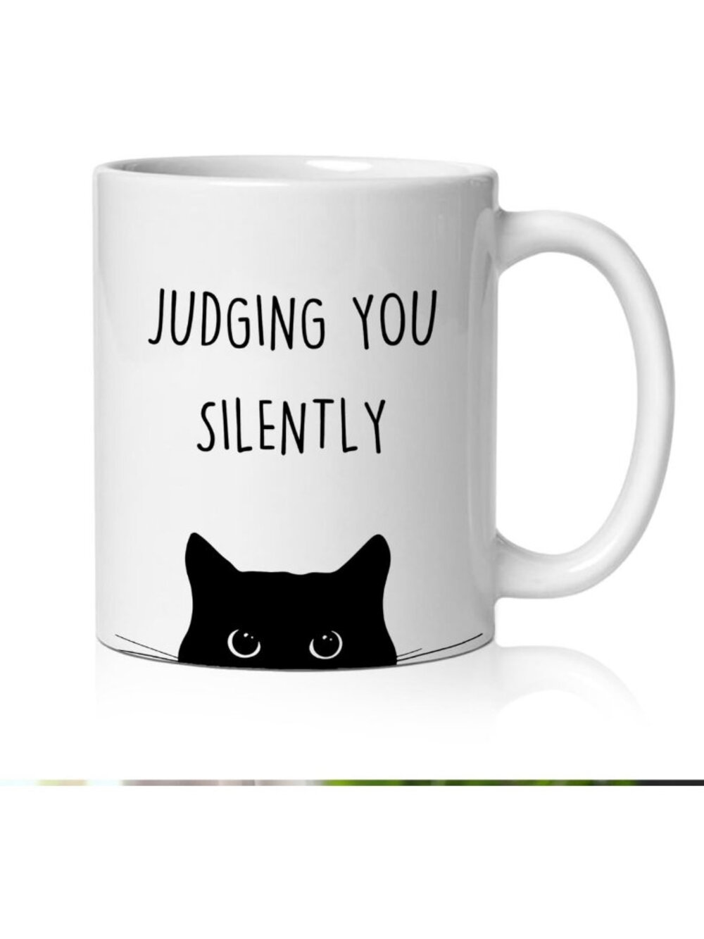 Funny Black Cat Mug - Perfect Gift for Cat Lovers, Ceramic Coffee Cup, 11 oz